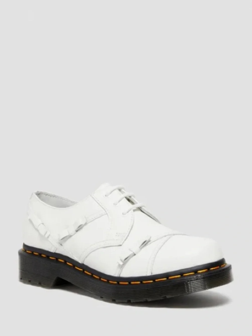 Dr. Martens 1461 Bow Oxford White Leather Lace-Up Shoe size 8 women’s